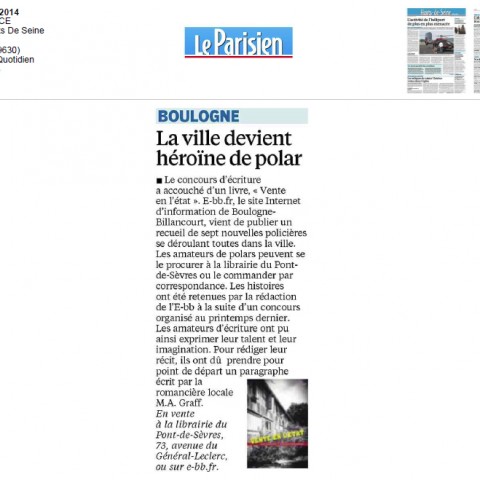 Article Le Parisien : Vente en l'état